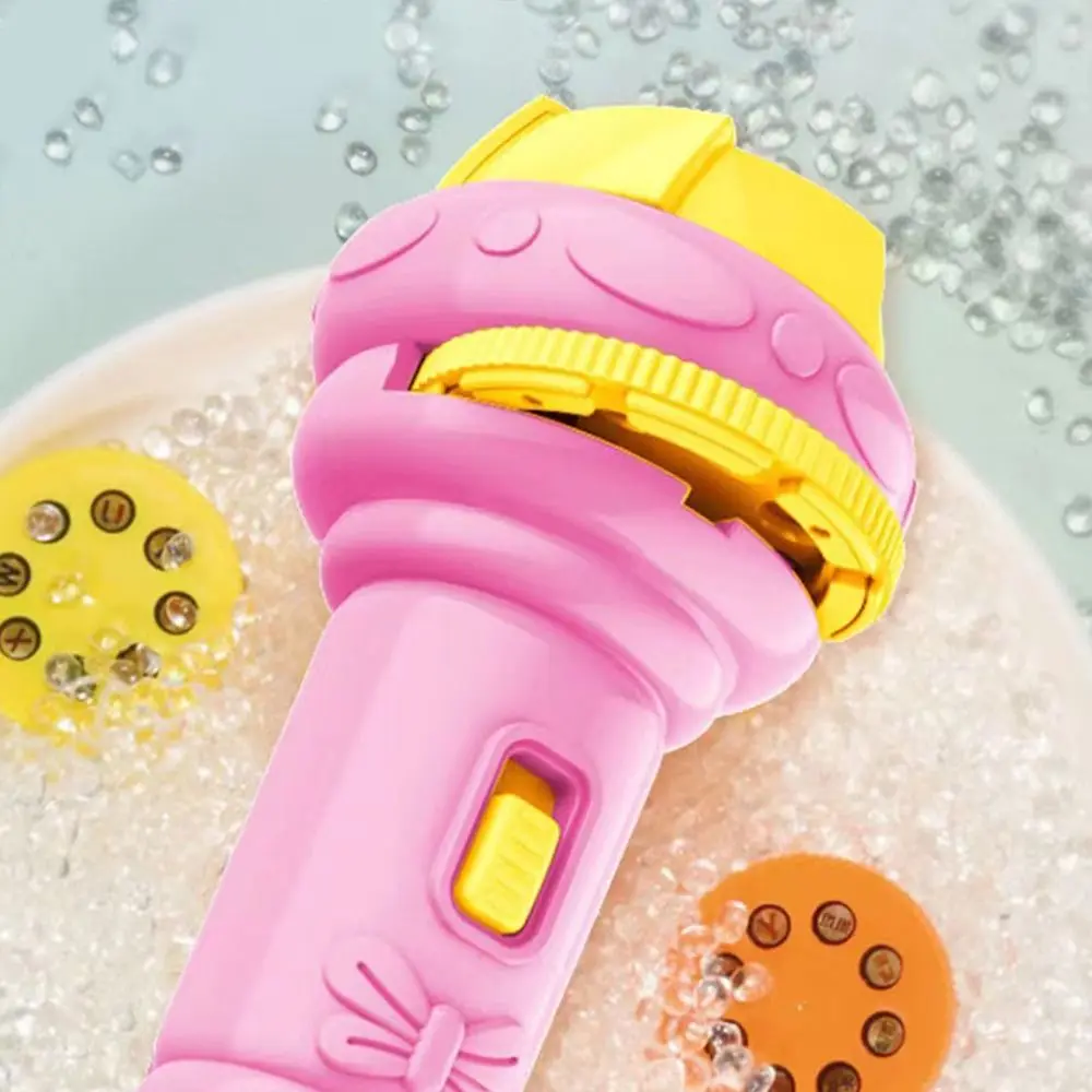 24-cartoonpatronen Projectiezaklamp Veelkleurig Bedtijd leren Diaprojectorzaklamp Vroeg onderwijs Gloeiende zaklamp