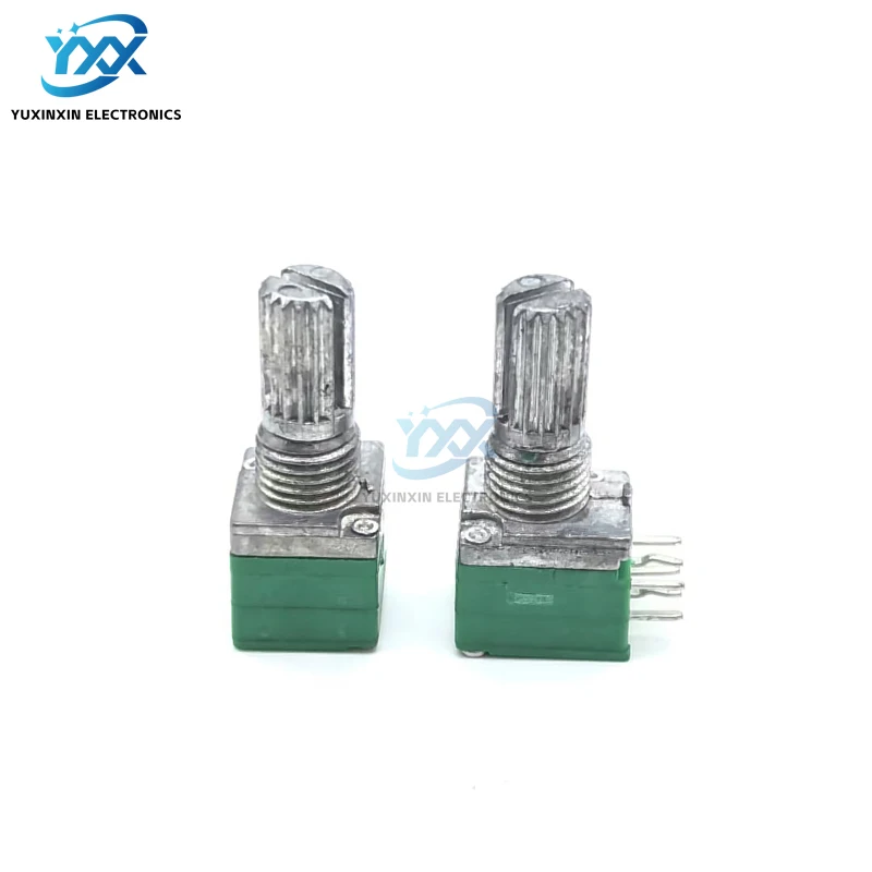 5 قطعة RK097G مقياس الجهد المزدوج B5K/B10K/B20K/B50K/B100K ، 6-Pin مختومة مضخم الصوت الجهد مع غسالات صواميل رمح