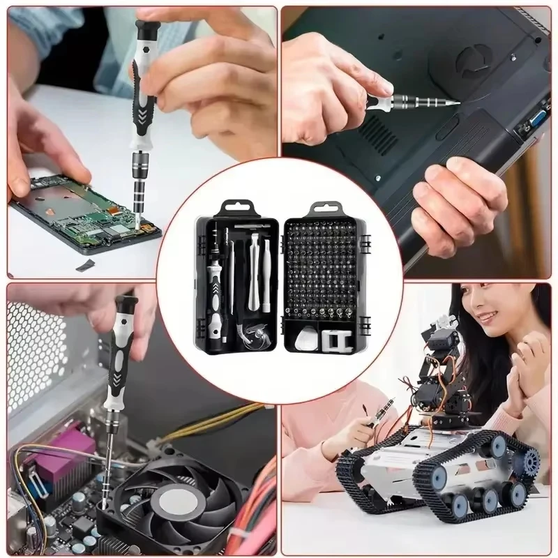 115-in-1 Precision Screwdriver Set with Magnetic Bits - Electronics Repair Tool Kit for Phone, Laptop, PC & DIY Projects view 2