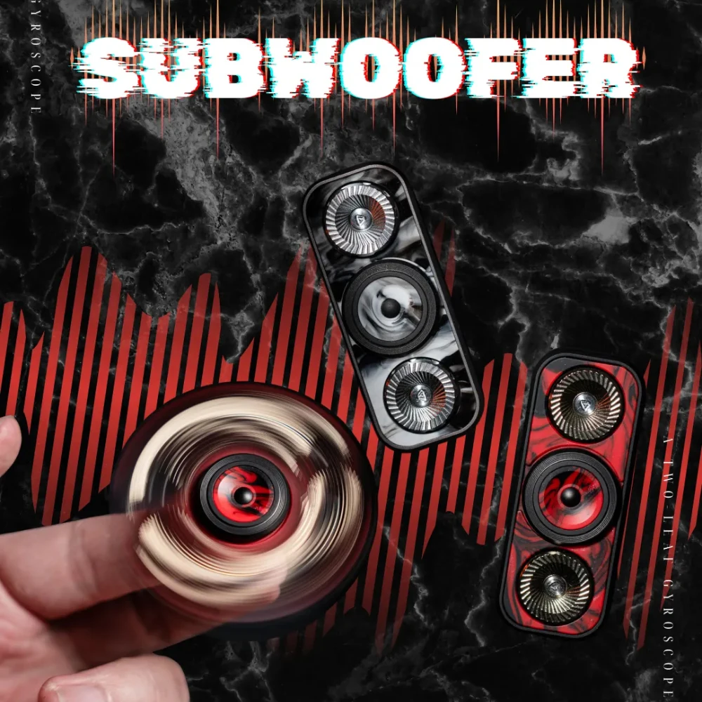 

HAODOU EDC SUBWOOFER Фиджет-спиннер, игрушки-антистресс для взрослых, аксессуары для офисного стола, гаджеты для снятия тревоги, спиннер с двумя лопастями