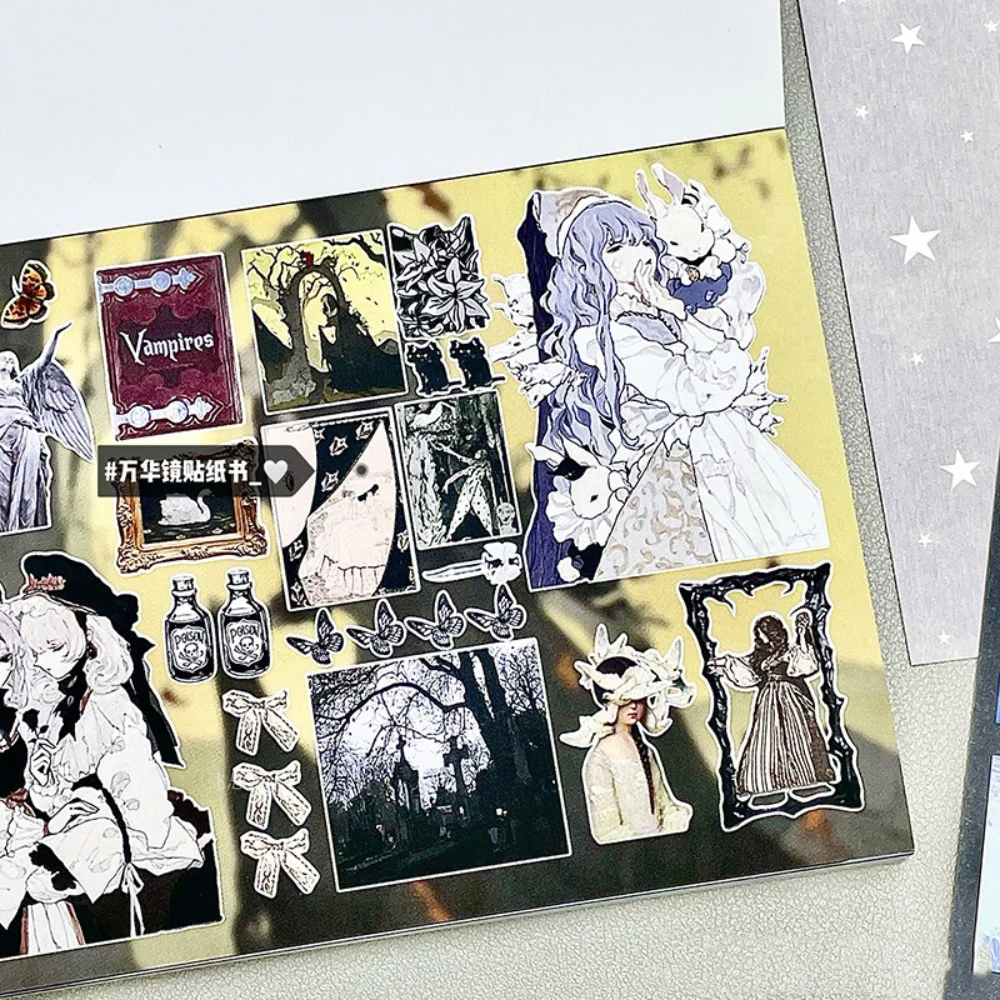 30 Blatt Gothic Religiöse Anime-Mädchen Aufkleber-Buch, Ästhetische Aufkleber für Basteln, Collage, Handy- & Wasserflaschen-Dekoration – Detail 6