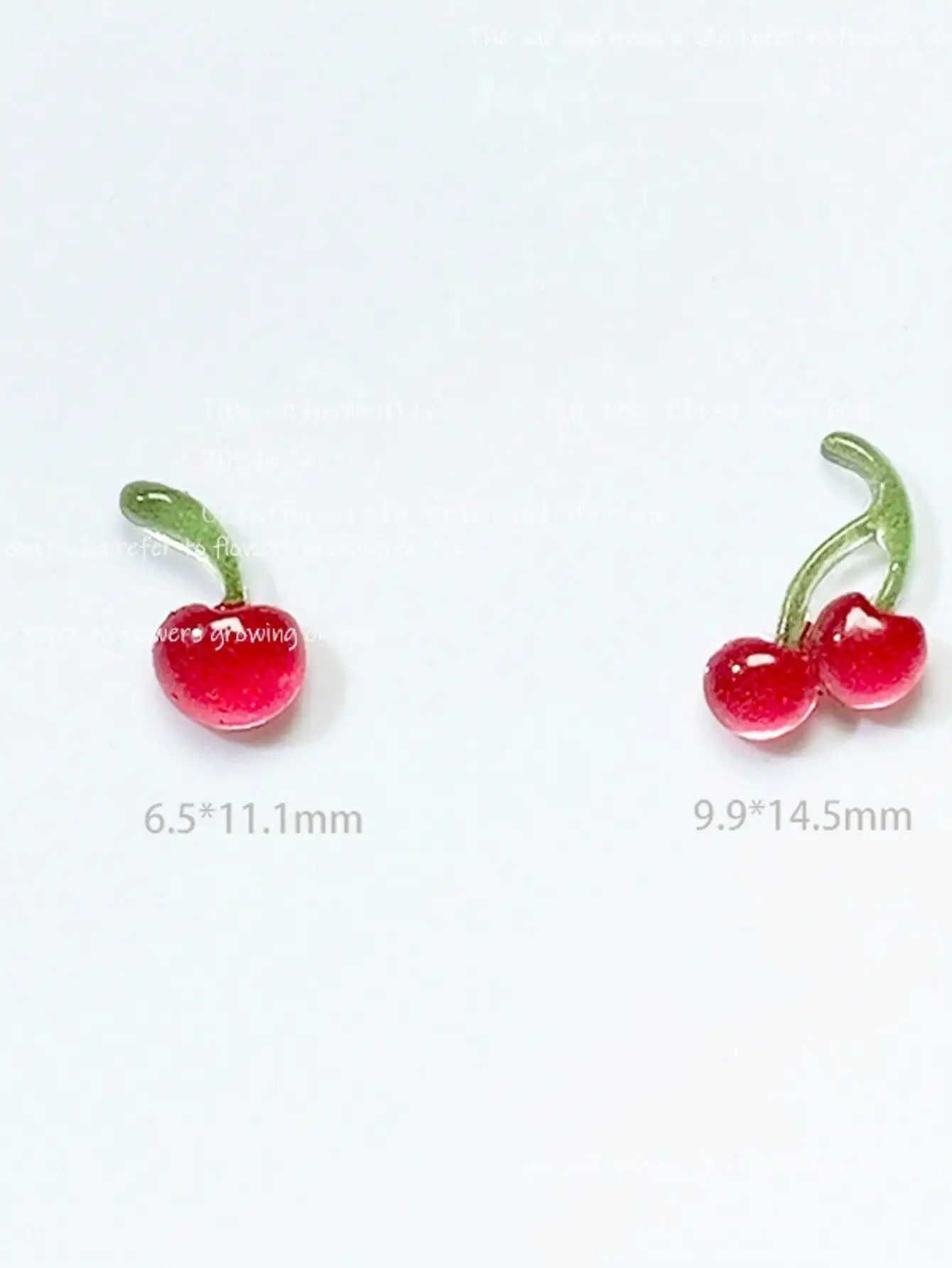 20/40/50/100 PCS Sweet 3D Mini Cherry Nail Art Accessories, DIY Resin Nail Art Accessories, Simple Instagram-style