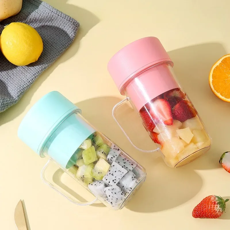 Straw Juicing Cup Wireless Home Juicer Rechargeable Wireless Portable Juice Machine Travel Cup Fresh Juice Smoothie Blender