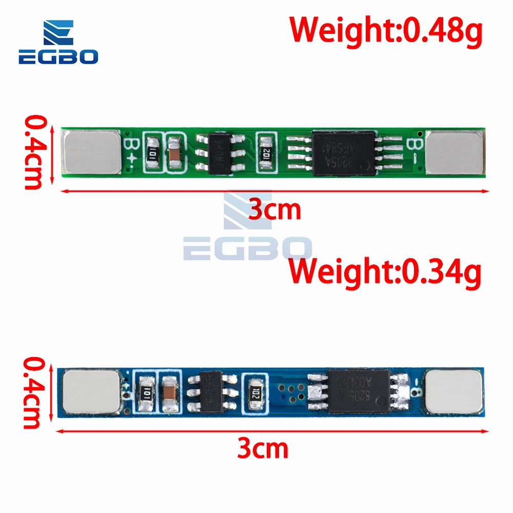 10~40PCS EGBO 1S 3.2V 3.7V 3A LiFePO4 / Lithium Li-ion BMS PCM Battery Protection Board Pcm For 18650 32650 Battery Packs