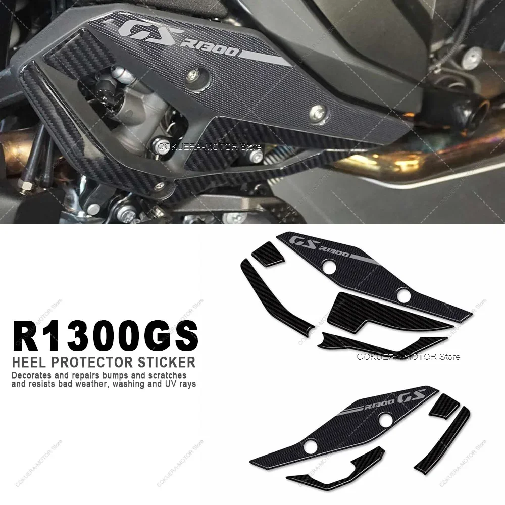 

For BMW R1300GS R 1300 GS 2023 2024 Motorcycle Accessories 3D Epoxy Resin Stickers Heel Protector Sticker