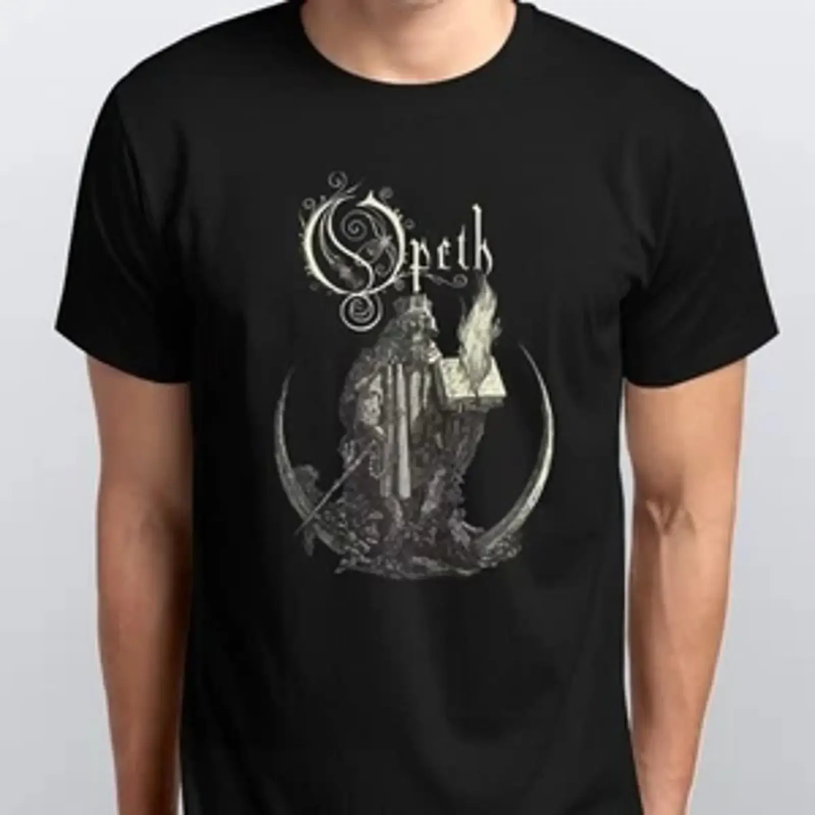 T-shirt vintage Progressive Death Metal, tailles SML XL XXL, couleurs noir et blanc, style vintage délavé, polyvalent, streetwear homme