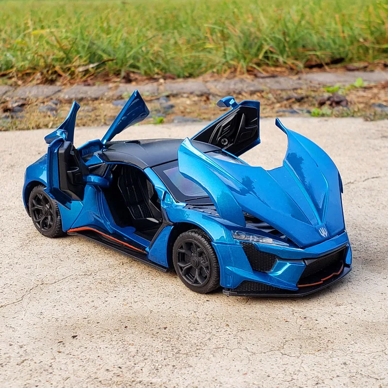 1:32 Lykan Hypersport Legering Auto Model Diecasts Voertuigen Terugtrekken Auto Metalen Collectie Kinderen Kinderen Geschenken