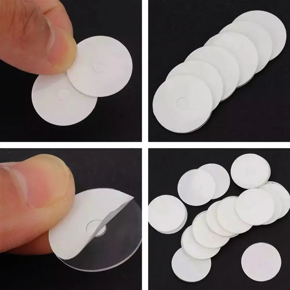 20pcs Transparent Rim Protection Mountain Road Bike Gas Air Nozzle Valve Sticker Glue Pad Rim
