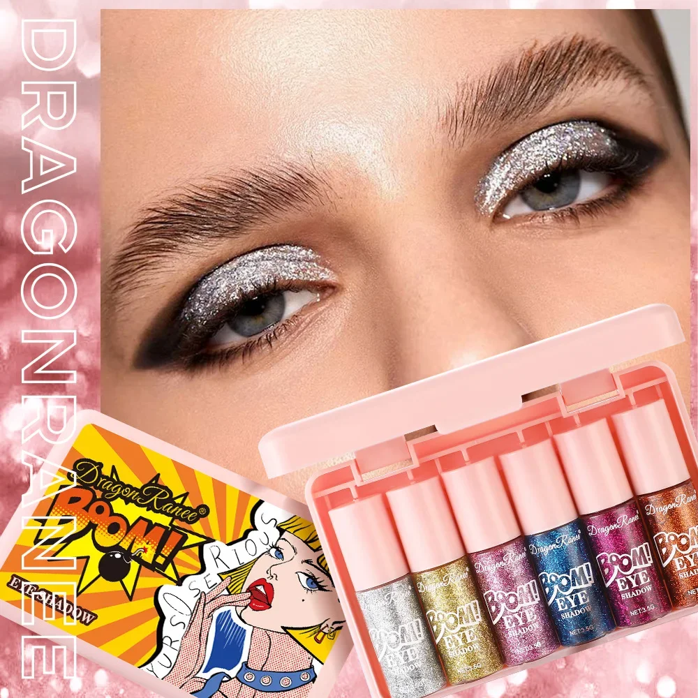 耳介のような光沢のあるリキッドアイシャドウ、防水、長時間持続、ブリリアントで滑らかなシマーアイシャドウパレットメイクアップキット