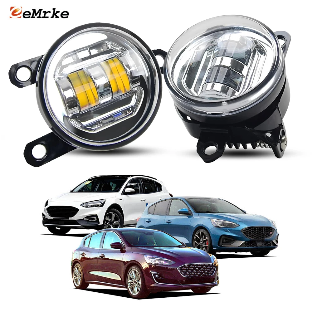 2 luces antiniebla LED DRL para Ford Focus IV Focus Active Vignale ST-line 2018-2022 H11, reemplazo de fábrica, lámpara para coche de 30W / o 14W