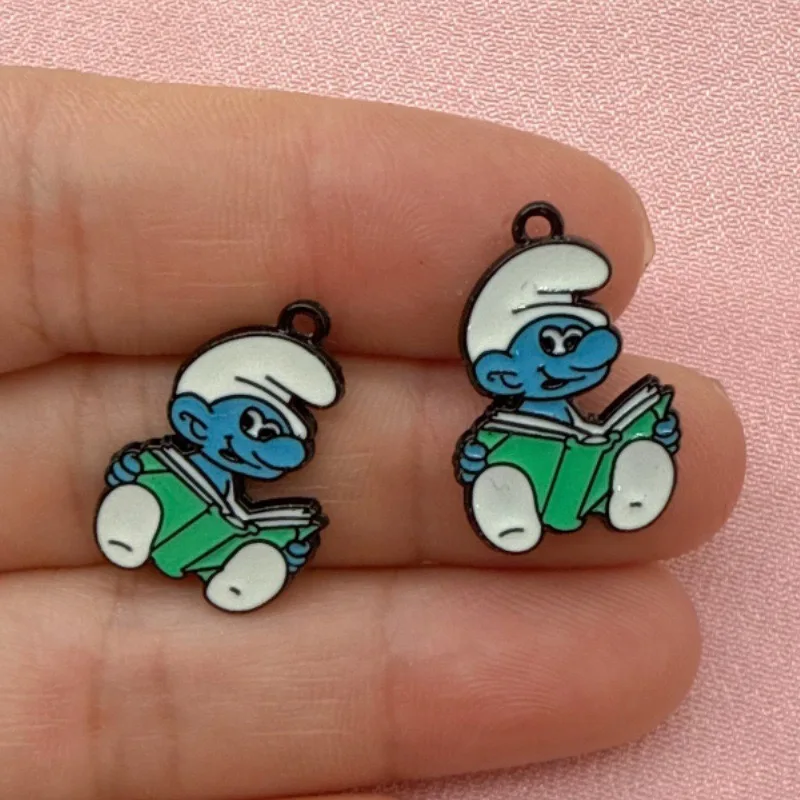 10 Stück Cartoon Anime DIY Schmuckzubehör Legierung Emaille-Anhänger Schlüsselanhänger Ohrringe Taschenanhänger