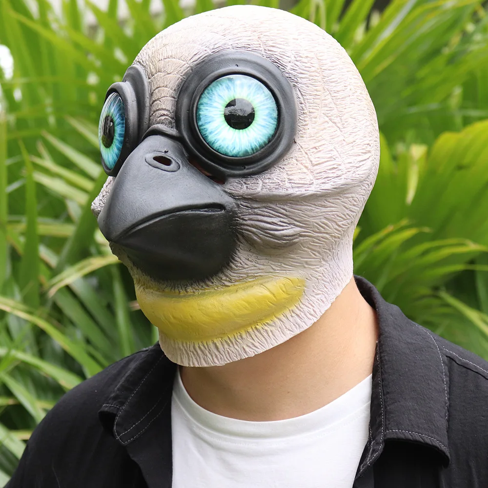 Big Eye Bird Monster Mask Rave Party Spettrale pappagallo alieno Copricapo animale Cosplay Party Puntelli di Halloween