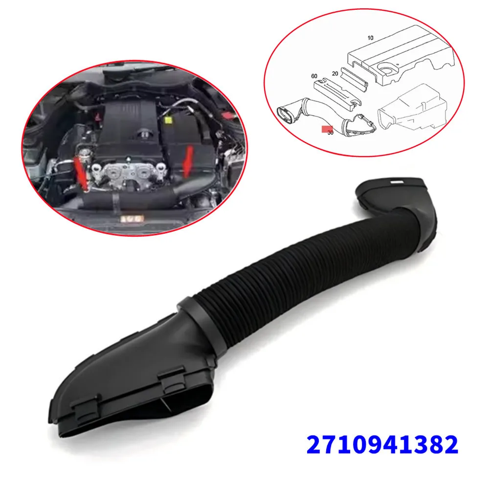 

2710941382 For Mercedes Benz SLK Class 171445 171442 SLK200 2004-2010 Air Hose Duct Intake Tube Inlet Pipe Black ABS Accessories