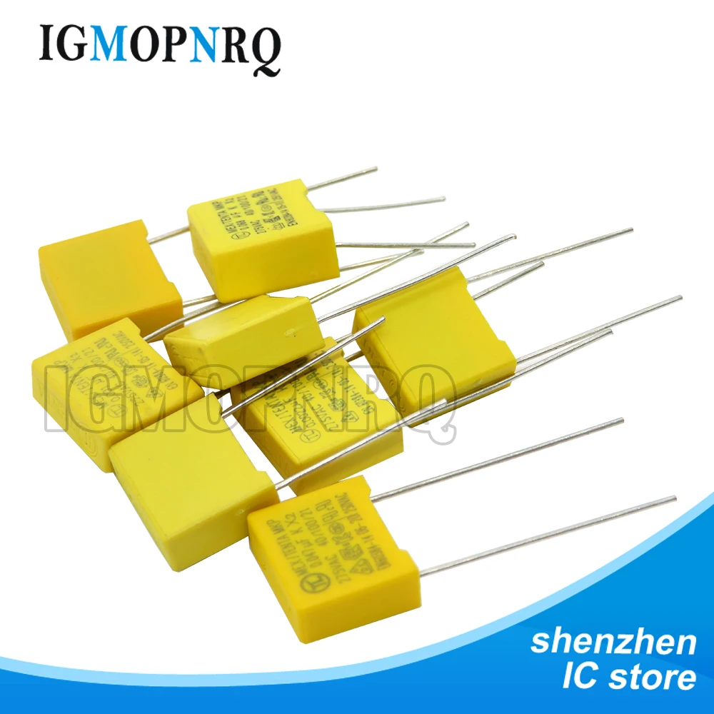 10PC X2 Safety Capacitor 275VAC 0.001uf 0.0022uf 0.0047uf 0.01uf 0.033uf 0.022uf 0.047uf 0.068uf 0.1uf 0.15uf 0.22uf 1uf 0.68UF