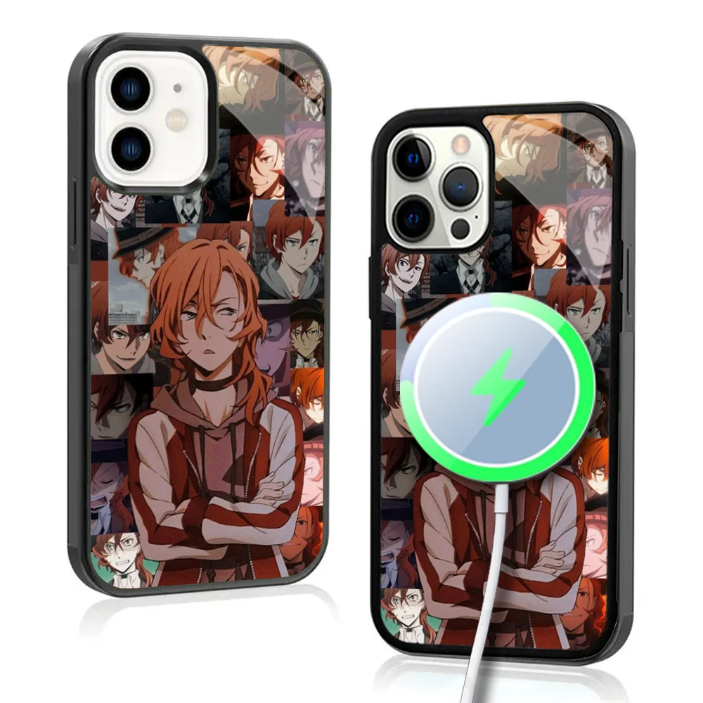 Bungou Stray Dogs Dazai Osamu Phone Case For IPhone 16 15 Pro Max Case 14 Plus 13 12 11 Magesafe Magnetic Wireless Charge Cover