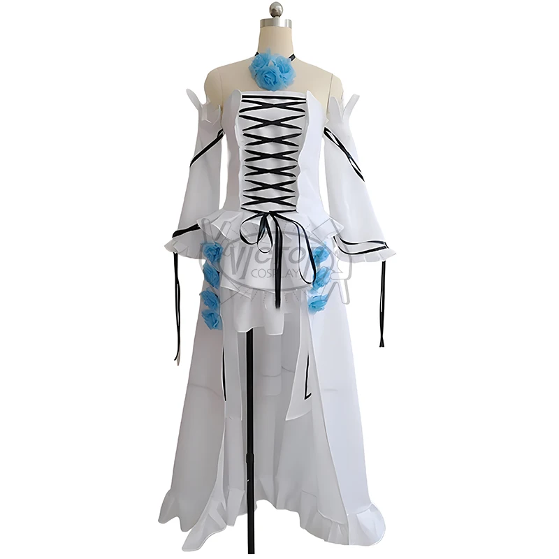 

Anime Pandora Hearts Cosplay Costume Alice White Rabbit Party Dress Suit Halloween Party Outfifts