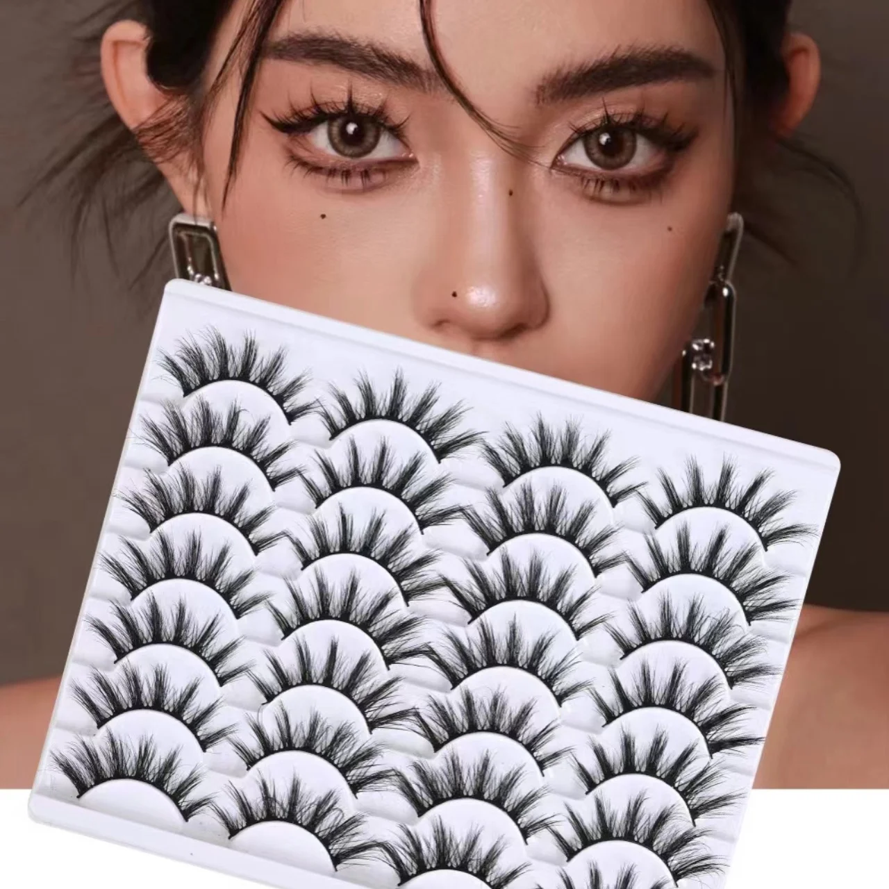 Pestañas postizas para pretender a ser un gran demonio, cosplay, cómics europeos y americanos, gruesas y duras, segmadas naturalmente