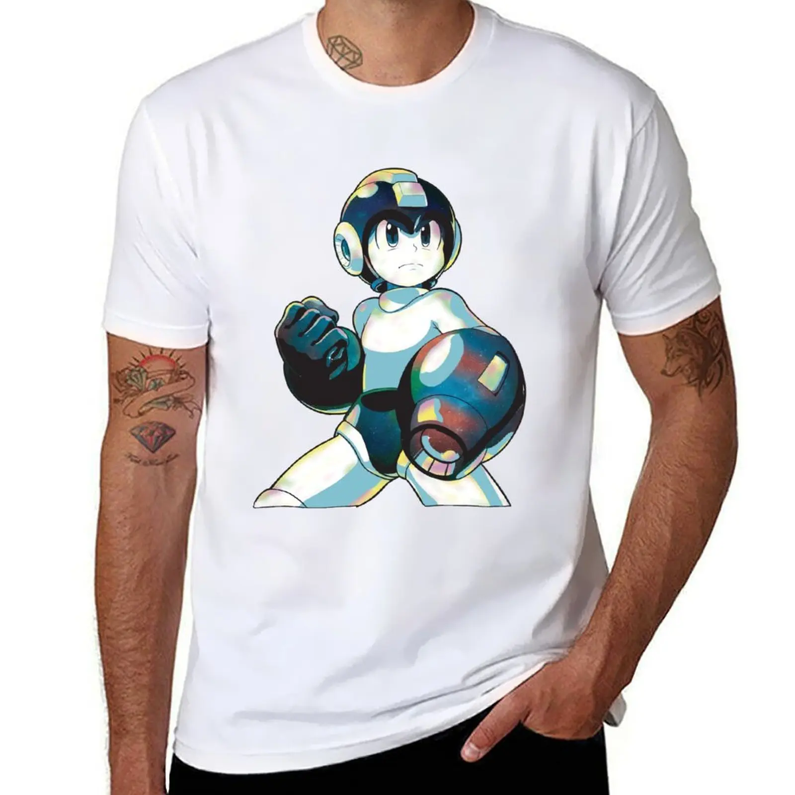 cotton Man Type shirt A shirt t - man Buster T-Shirt man casual shirt graphic heavy Mega t Mega t