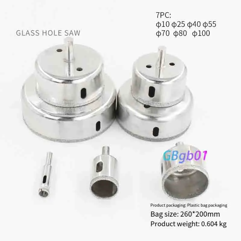 Diamond Grit Drill Bit Set for Glass Hole Cutter Tile Ceramic Reaming Grinding Rounding Tool Precise Drilling No Cracking DIY