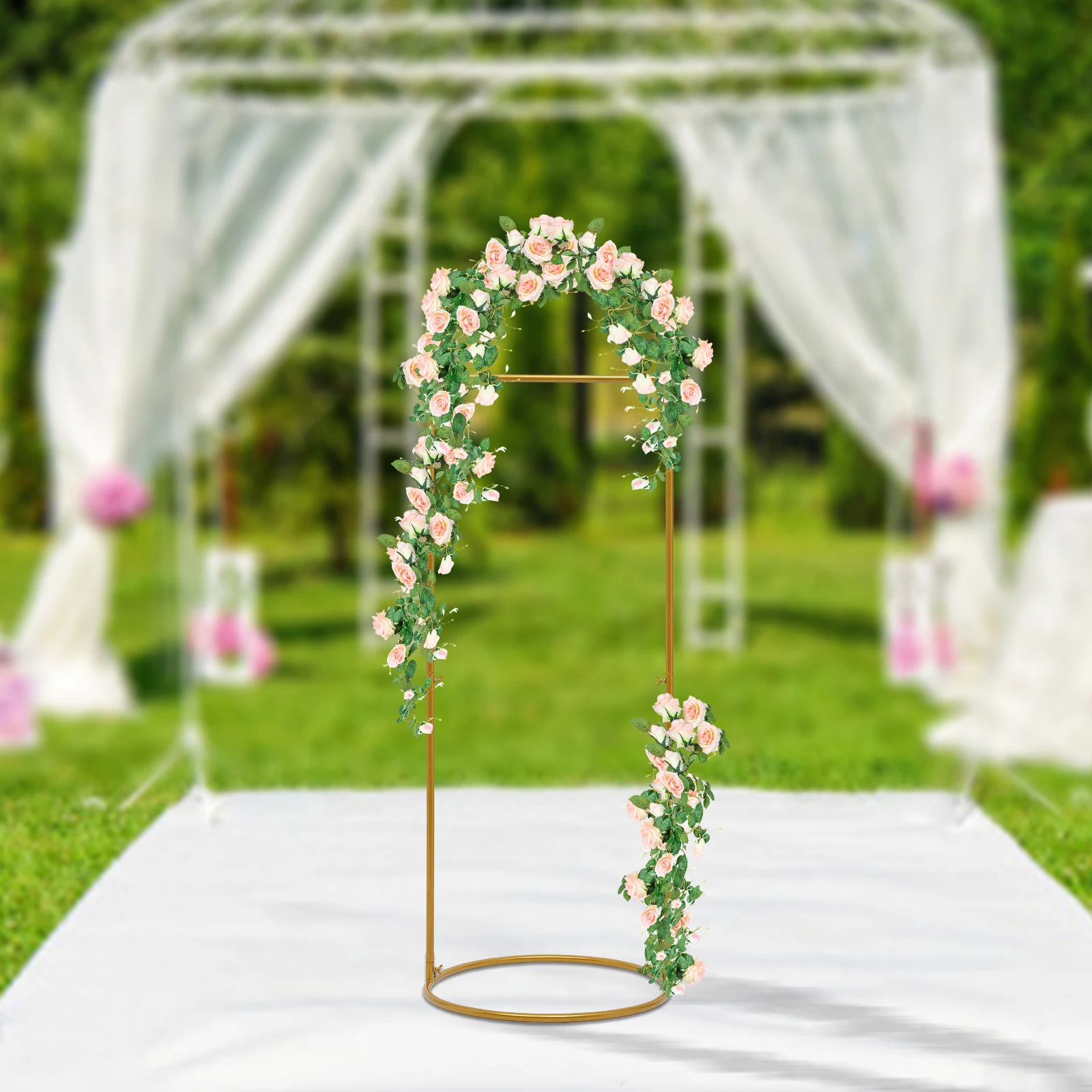 180x60cm Wedding Arch Backdrop Stand Iron Wedding Birthday Party Flower Balloon Display Frame Rack Decor