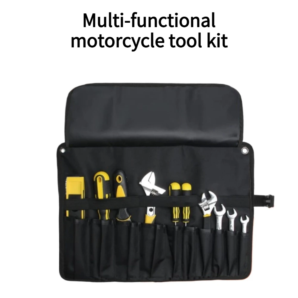

1PCSTool Bags Oxford Storage Portable Toolkit Folding Reel Rolling Electricians Organizer Multi-purpose Car Repair Tool Kit Bags