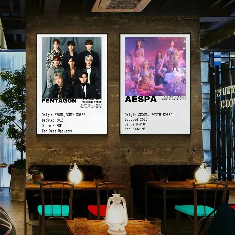 Music Album Details Cover Popular Kpop Canvas Painting Aesthetics Twice Street Children's Band Rap Wall Home Decoration