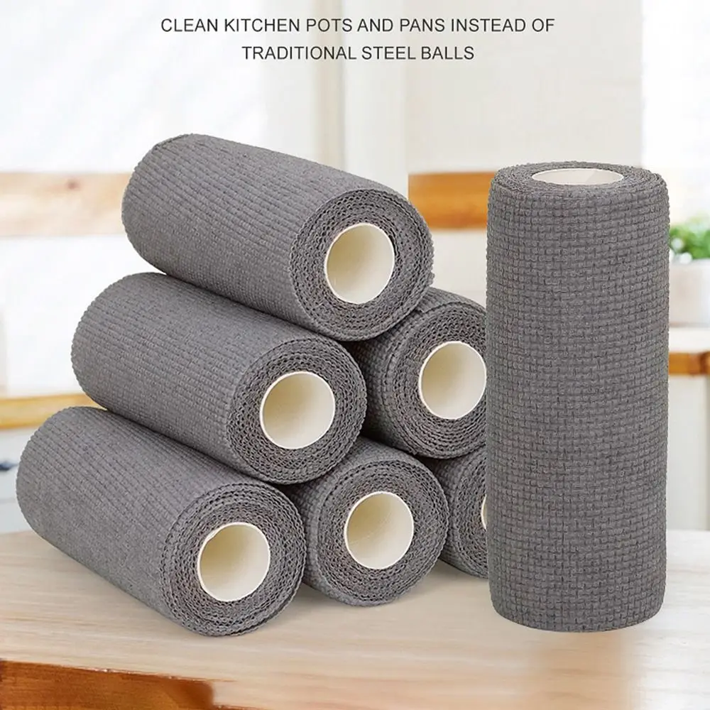 20PCS/Roll Absorbent Cleaning Cloths Towel Reusable Replacement Non-stick Oil Dish Rags Home Cleaning Towels Cleaning Wipe
