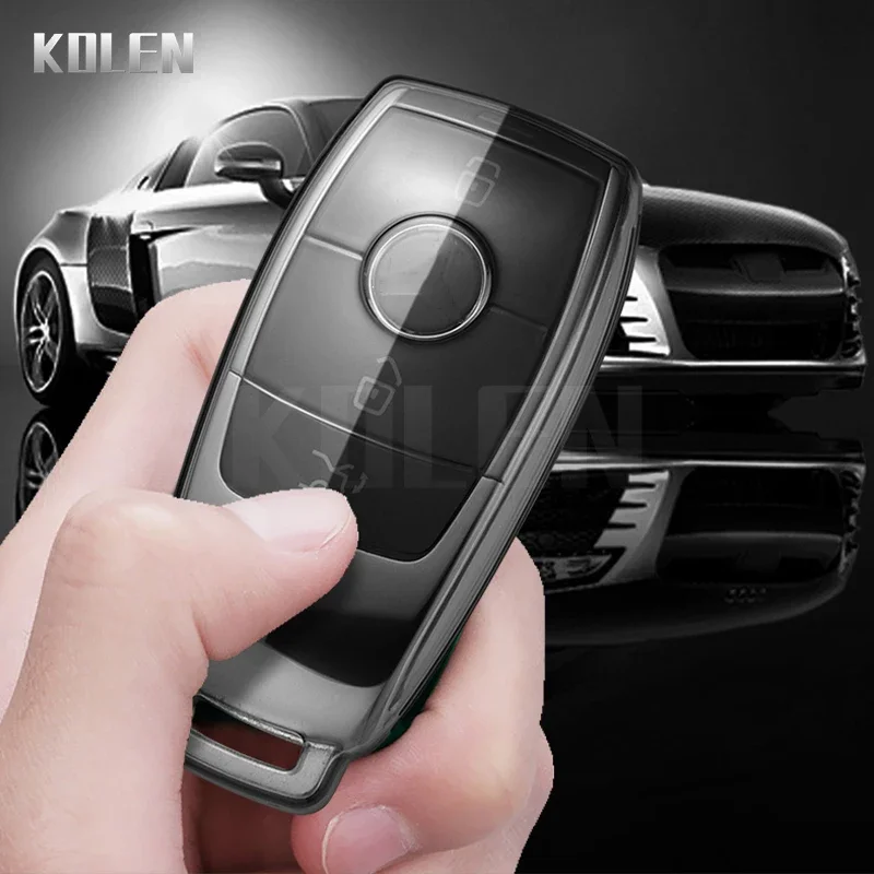TPU Car Key Case Cover Shell Fob For Mercedes Benz A C E S Class W204 W205 W212 W213 W176 GLC CLA AMG W177 Key Protector Keyless image 6