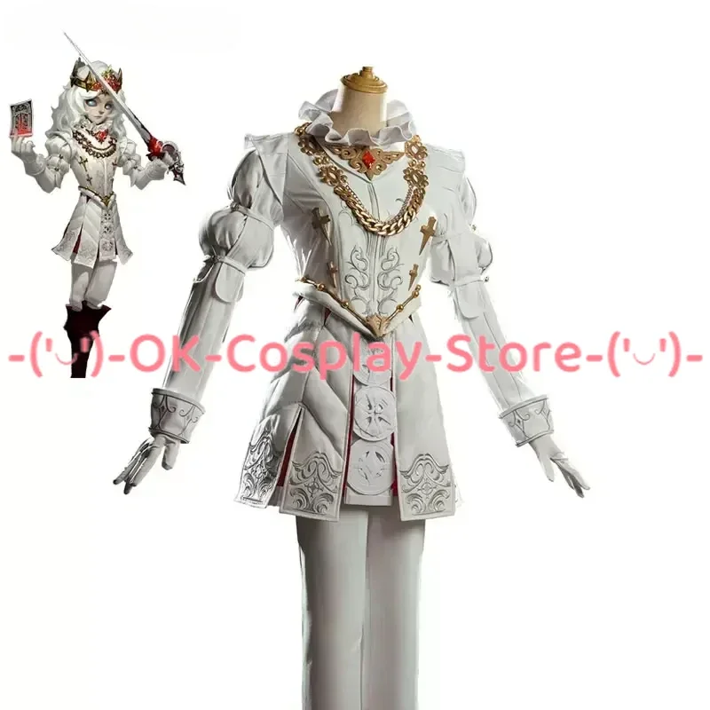 Game Identity V Photographer Joseph Desaulniers Cosplay Costume White Gothic Suit Halloween Uniforms Anime Clothing Custom Made