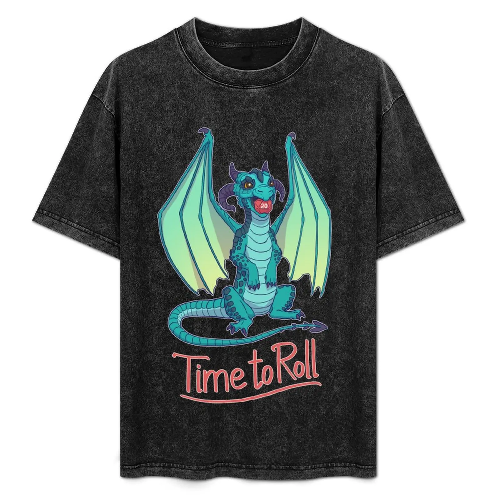 

Turquoise dragon T-Shirt Work Utility Casual Tee Shirt