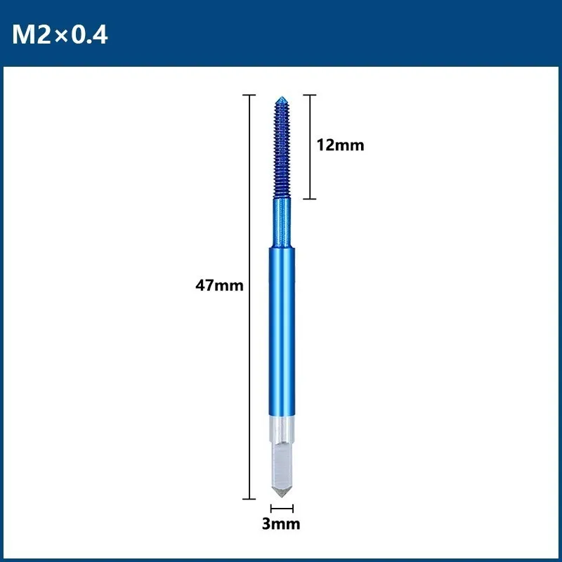 Hampton Fluteless Forming Maschine Wasserhähne M2-M12 Nano Blau Beschichtete Faden Tap HSS Metrischen Tap Bohrer Extrusion Wasserhähne