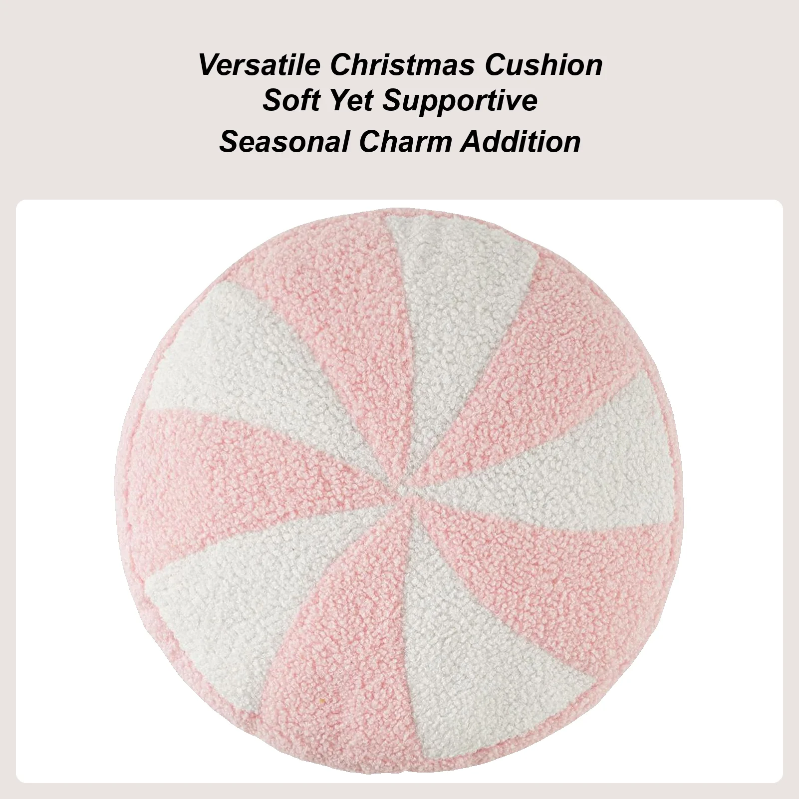 Christmas Pillows For Couch Holiday-theme Plush Cushion Comfortable Candy-shaped Pillow For Chair Bedroom Living Room Dorm