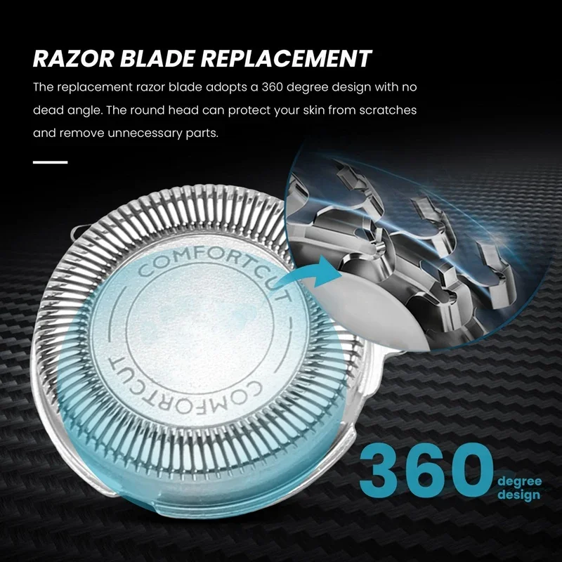 3Pcs SH30/50/52 Shaver Replacement Heads for Electric Shavers Series 1000, 2000, 3000, 5000