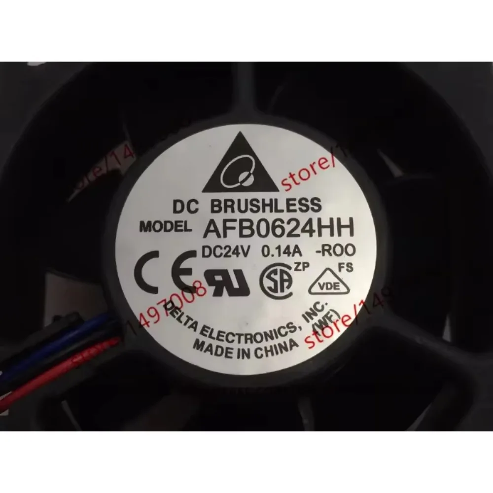 

Delta Electronics AFB0624HH R00 DC 24V 0.14A 60x60x25mm 3-wire Cooling Fan