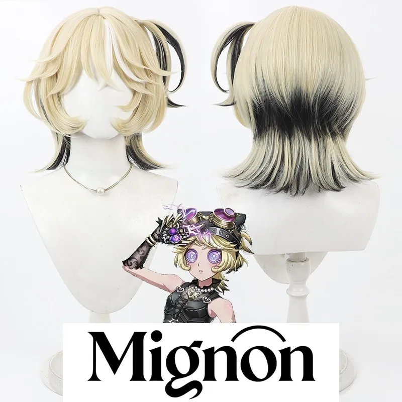 

Парик для косплея Identity V Rare Mechanic «Lock Core», кепка для кожи головы, желтый градиент