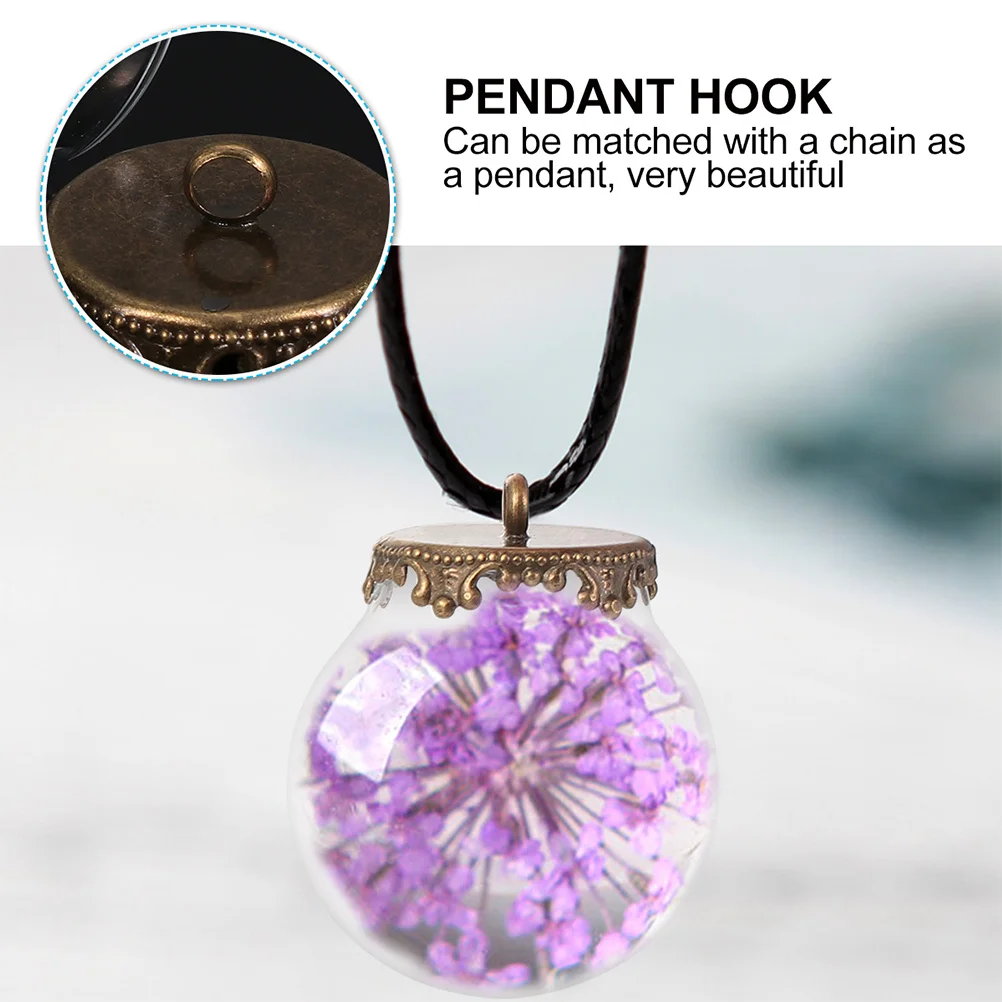 

10Sets Mini Empty Glass Ball DIY Ball Charms for Jewelry Making Craft Supplies Transparent Pendant Charm DIY Projects Gift