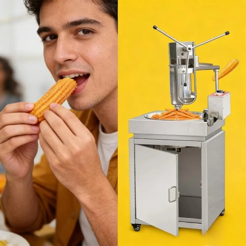 Electric fritters machine stainless steel full structure multi-functional snack machine 5000W long life equipment