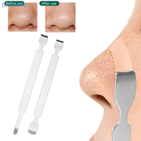 Face Skin Care Pore Prep Tool Stainless Steel Skin Spatula Acne Popper Pimple Extractor Blackhead Remover Facial Deep Cleansing