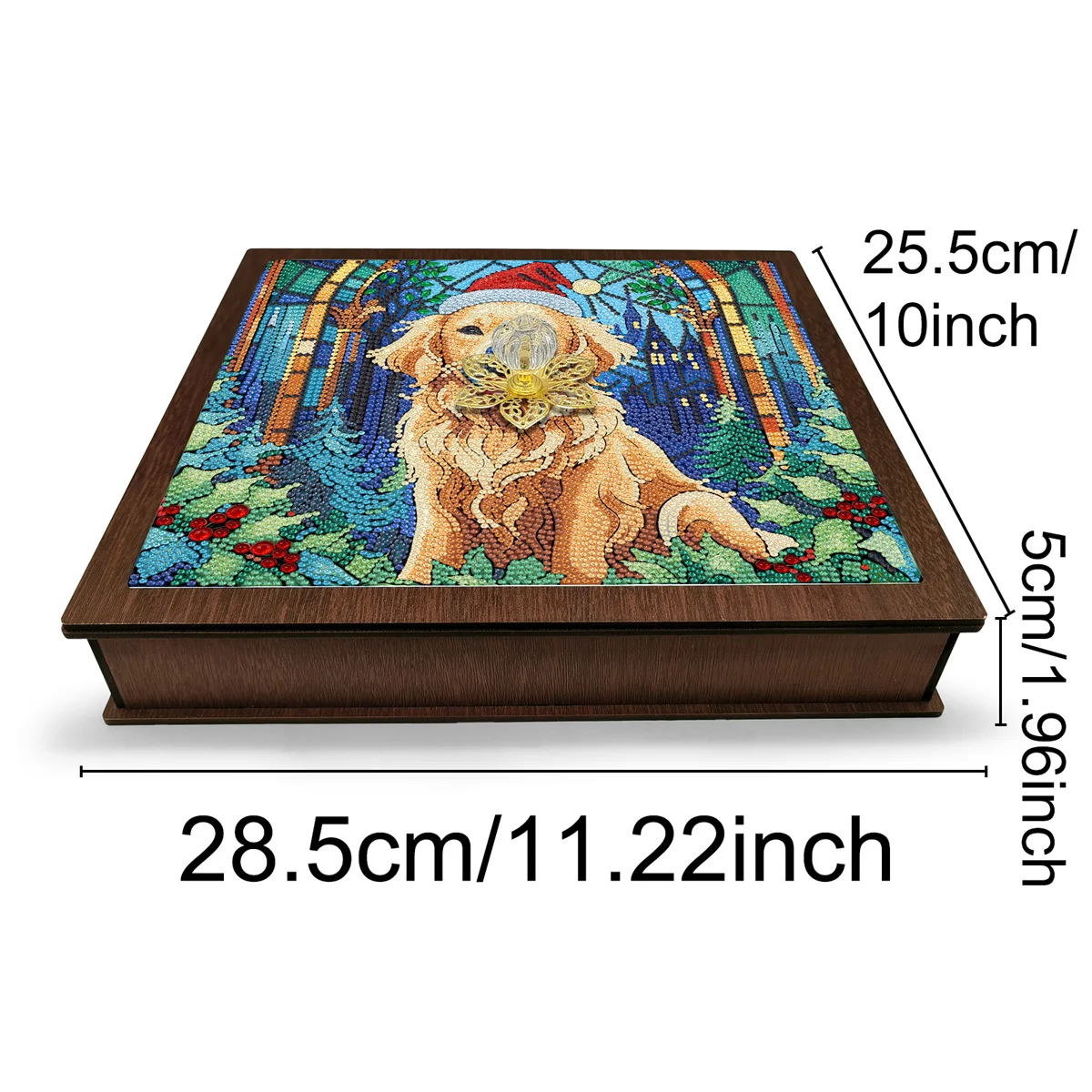 New 5D Diamond Painted Christmas Gift, Children's Mysterious Blind Box, Diy Cross Stitch Rhinestone Set, Home Reuse Storage Box