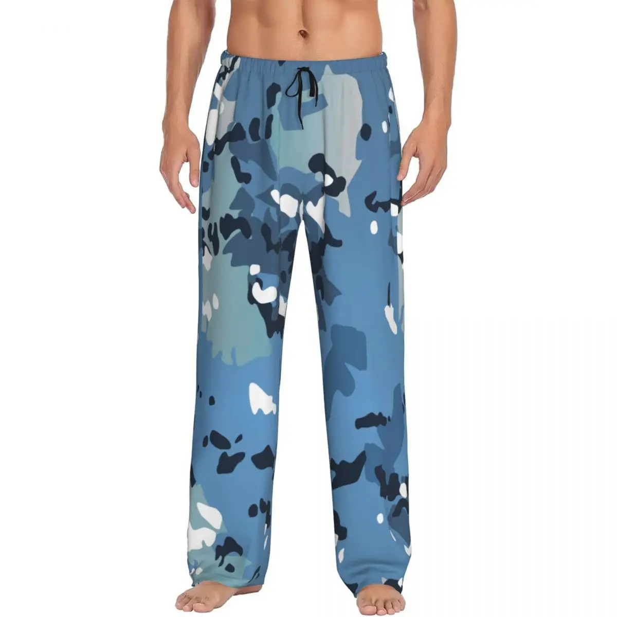 

Пижамные штаны для рыбалки с камуфляжным принтом на заказ, мужские пижамные штаны в камуфляжном стиле Morden, низ с карманами