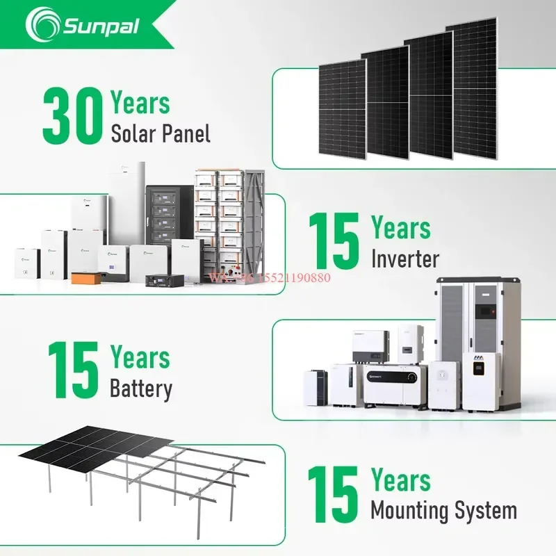 WMWMNU for Sunpal Hybrid Solar Energy Storage System 15Kw 20 Kw Off Grid Home Solar Power System Full Kit for Home