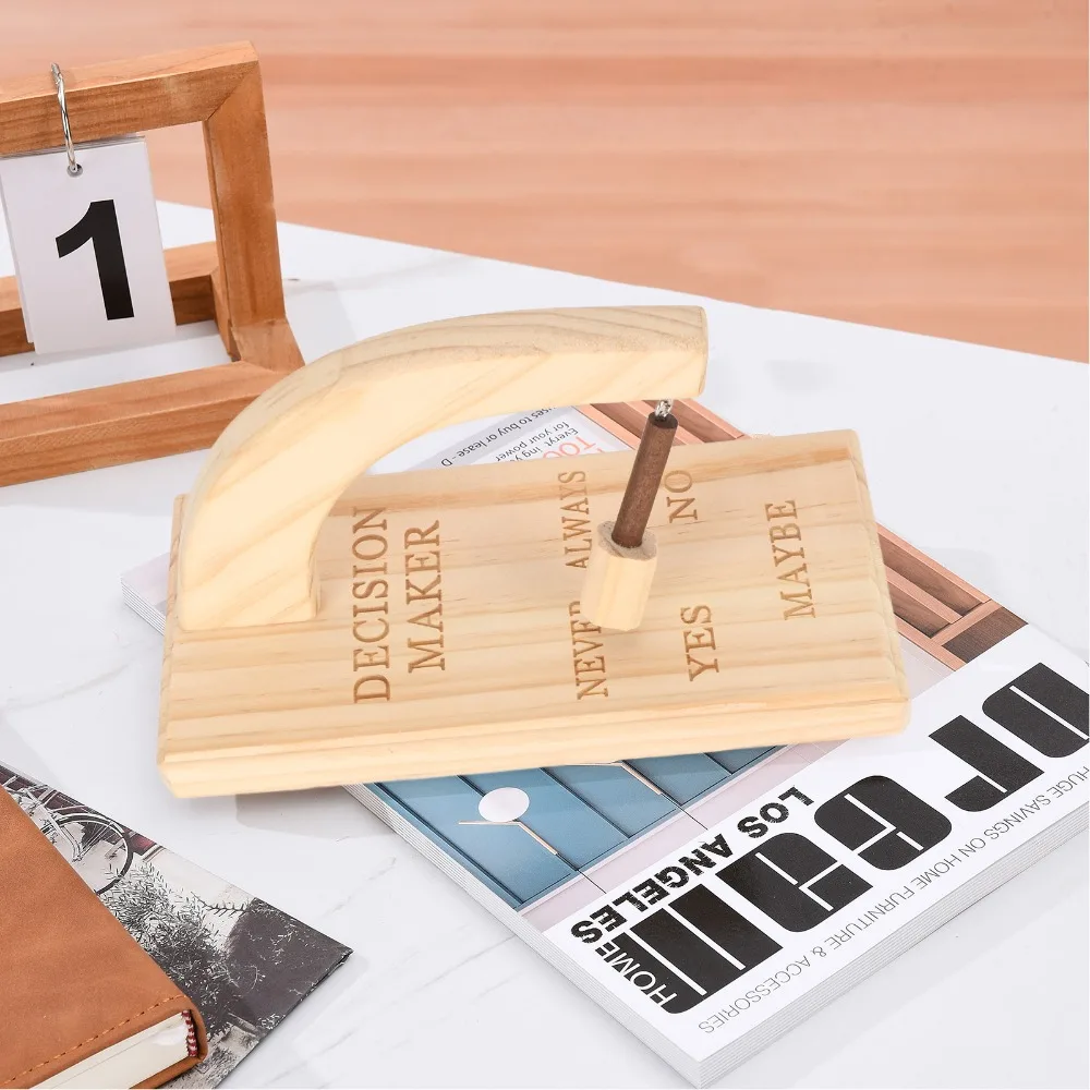 Wooden Magnetic Decision Maker Magnetic Pendulum Unique Design Oscillating Magnetic Selector Wooden Decision Maker