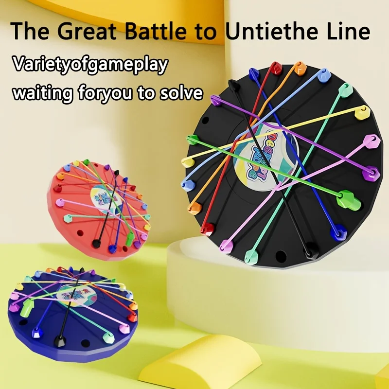 Rope Untying Challenge Educational Toys Kid Rope Knots Sensory Social Board Game Decryption Game Logic Thinking Training Toys