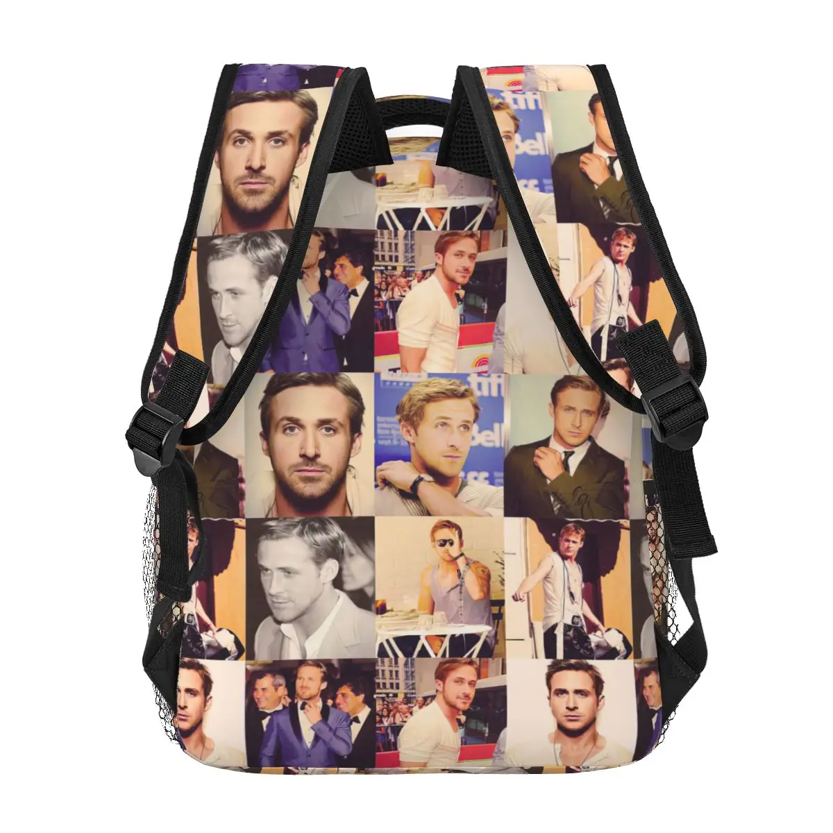 Ryan Gosling Rucksack für Mädchen Jungen Reise Rucksack Rucksäcke für Teenager Schult asche