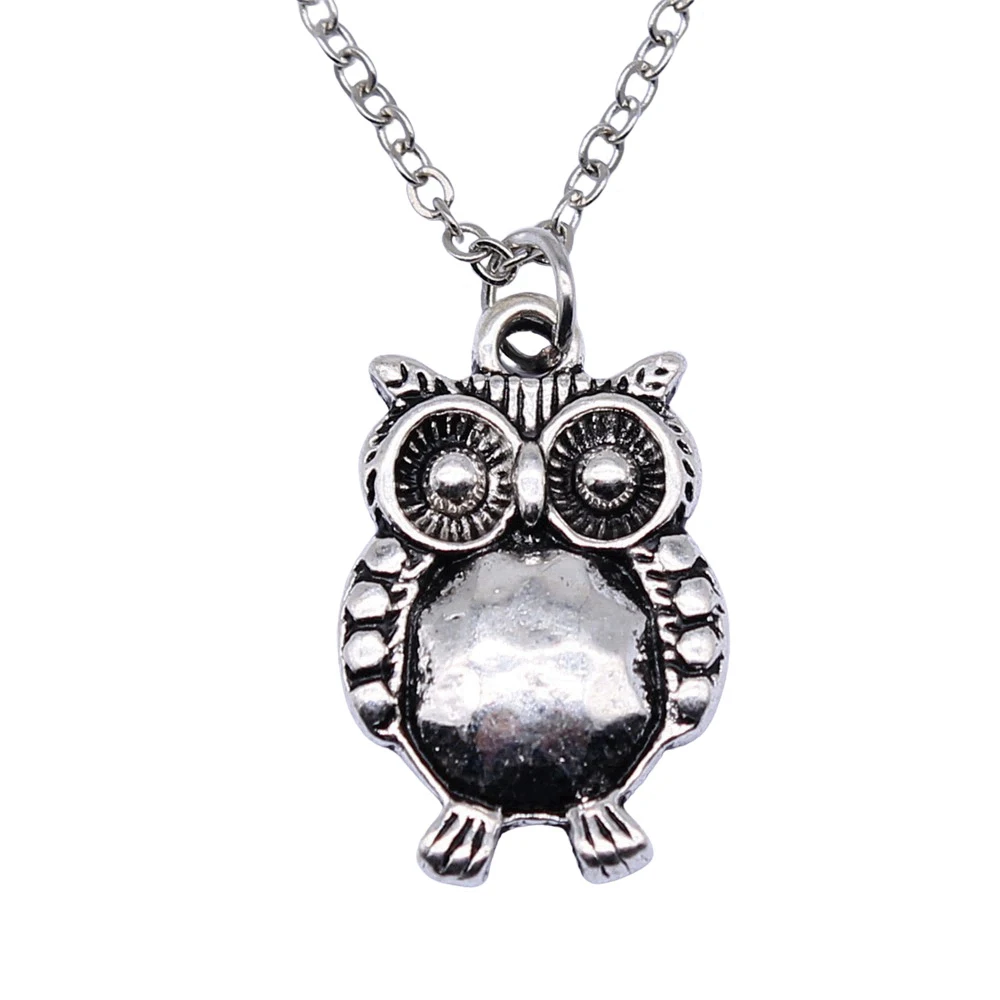 Long Necklace New Year'S Day Chokers 40Cm Short Chain Necklace Collier Bird Owl