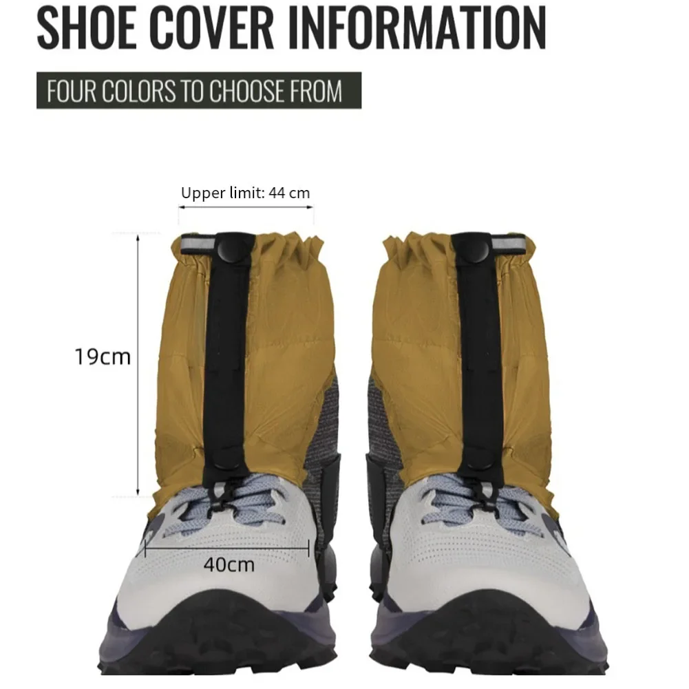 Outdoor Low Cut Ankle Gaiters Lightweight Waterproof Sand Proof Anti-Tear Ankle Protection Cover Camping Hiking Accessories - Detail 1