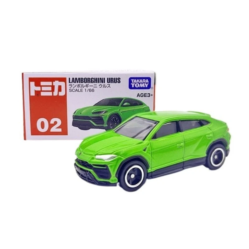 

TAKARA TOMY Tomica Domycar Red White Box Realistic Alloy Car Model No.2 Lamborghini Aventador SUV Exquisite Toy Car for Boys