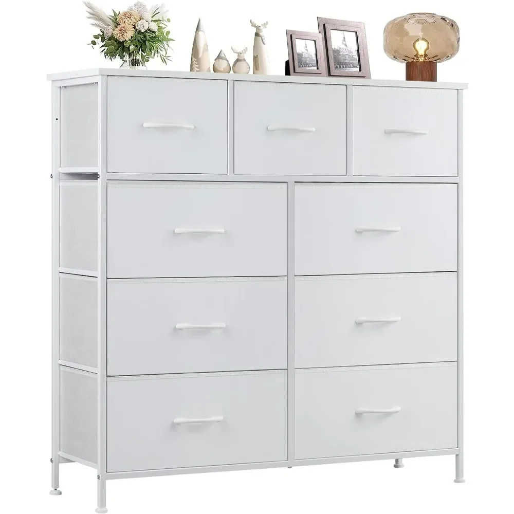 Dresser with 9 Drawers, Storage Unit Organizer Chest for Clothes, Tall Dressers & Chests of Drawers for Bedroom, Hallway image 5