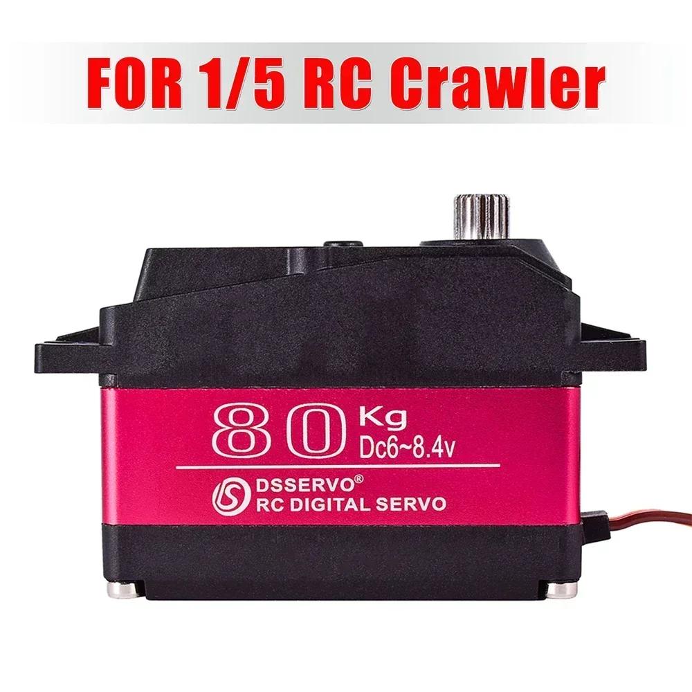 

Servo 80KG RC 1/5 Servo Waterproof High Torque 80Kg 8.4V Metal Gear Digital For Redcat HPI Baja 5B SS