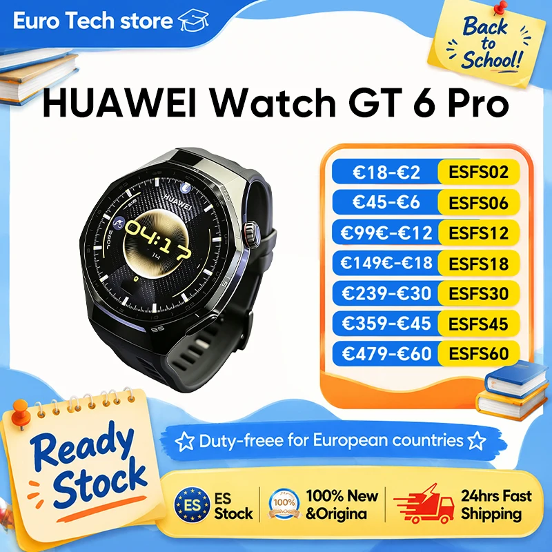 Reloj Inteligente HUAWEI Watch GT 6 Pro de 46 mm con GPS, Pantalla Táctil AMOLE…